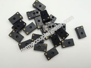 China Mini thermoplastische Verbindungsstücke des Thermoelement-Komponenten-schwarzen Typs J männlich und weiblich fournisseur