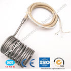Spring Type Hot Runner Coil Heater With K Thermocouple 1M Cord Stainless Steel Braid