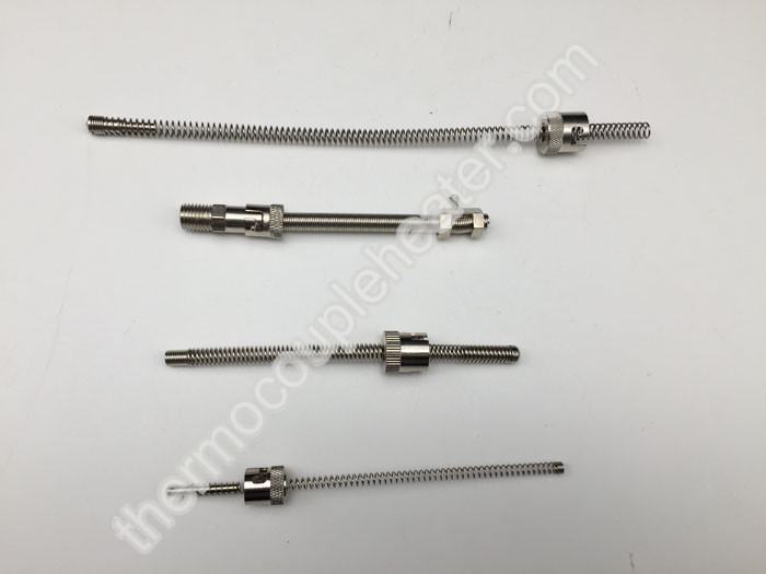 304SS Adjustable Thermocouple Components Spring Bayonet Cap And Adaptor