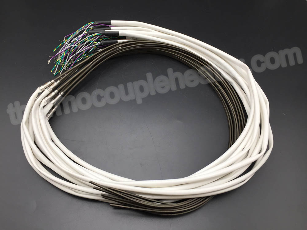 4.2x2.2mm Coil / Cable Heaters With J Type Thermocouple And White Silicone Varnished Cable