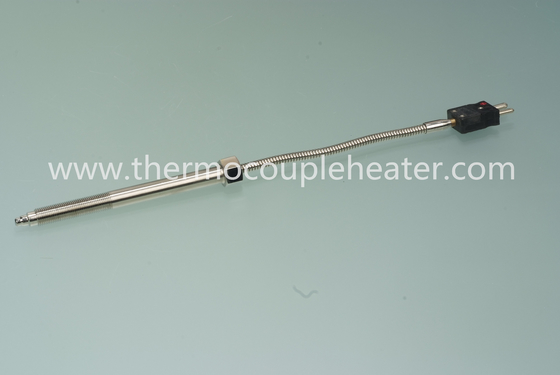 Thermoelement verlegte Sonde mit flexiblen Führungen und Verbindungsstücken