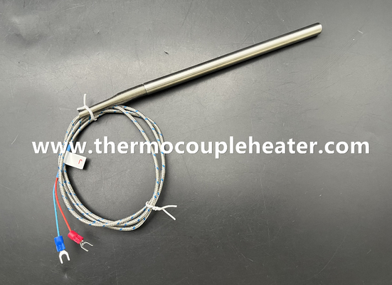 Thermoelement Typ J Durchmesser 10 mm, Leads mit Federschutz