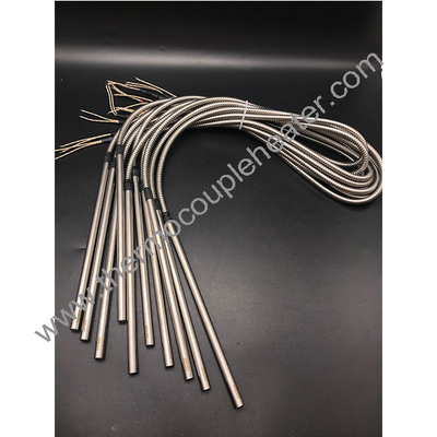 Kartridgeheizung aus Edelstahl mit Nickeldraht, überzogen mit einem flexiblen Metallhüllen