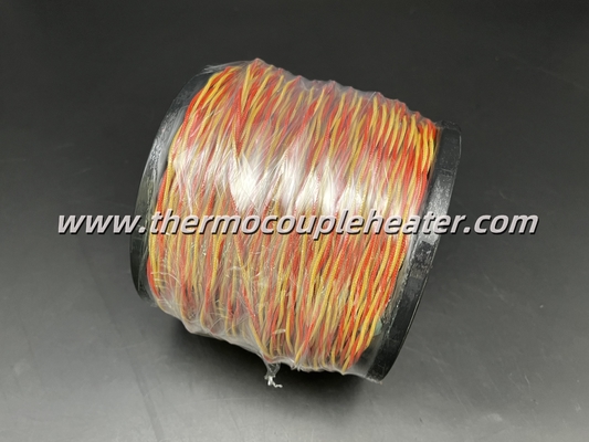 Thermoelementkabel Typ K verdrehtes Paar Rot und Gelb 0,71 mm