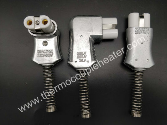 Industrielles Heater High Temperature Ceramic Plug-Verbindungsstück gerades gebogenes 220V-600V 35A