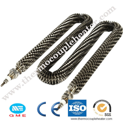 6mm 15kw u Art röhrenförmiges geripptes geripptes Heizelement des Lufterhitzers 750w