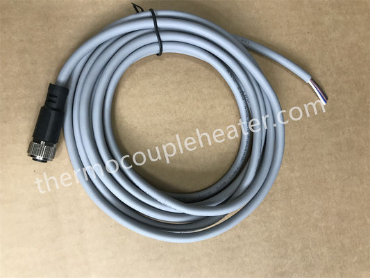 M12 barrel 5-pin male axial connection, female with connecting cable