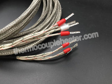 K Type Dual Thermocouple RTD With Metal Transition And Fiberglass Leads