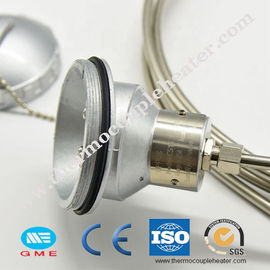 Armour Thermocouple RTD K J Type Sheath Temperature Sensor With Big Thermocouple Head