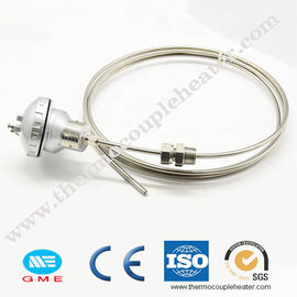 Armour Thermocouple RTD K J Type Sheath Temperature Sensor With Big Thermocouple Head