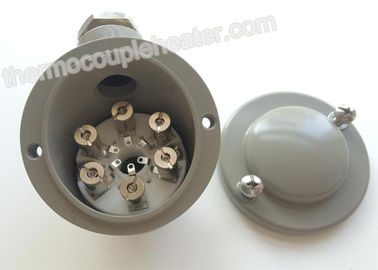 Aluminium Druckguss-Thermoelement-Verbindungs-Kopf KD/LÄRM B in der Farbe RAL7032