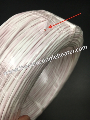 Ausgleichs-Kabel 3x24AWG FTE PT100 mit PTFEisolierungs-rotem Weiß