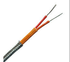 24 AWG-Lehrefiberglas SS flocht Thermoelement-Erweiterungs-/Ausgleichs-Drähte