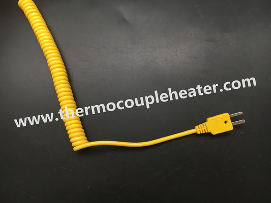 Thermoelement-Stecker-Art K mit Zugfeder-Kabel