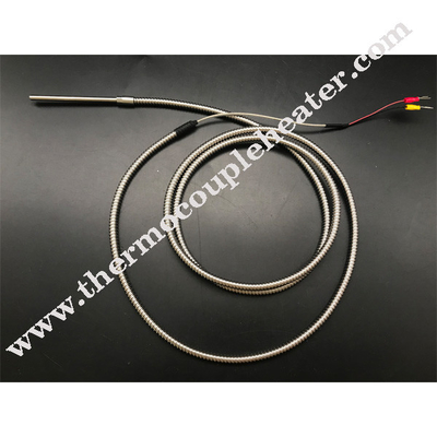Edelstahl umhüllte Art sondenartiges Thermoelement Durchmessers 1.0mm 1.5mm 3.0mm 6.0mm K/j/n