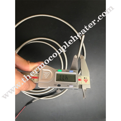Edelstahl umhüllte Art sondenartiges Thermoelement Durchmessers 1.0mm 1.5mm 3.0mm 6.0mm K/j/n
