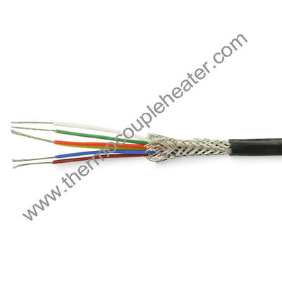 PFA isoliertes RTD-Kabel Glasfaser geflochten Schild PT100 Draht FEP Jacket RTD-Kabel