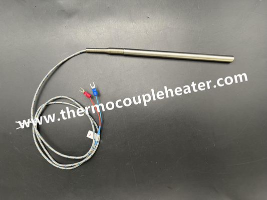 Thermoelement Typ J Durchmesser 10 mm, Leads mit Federschutz