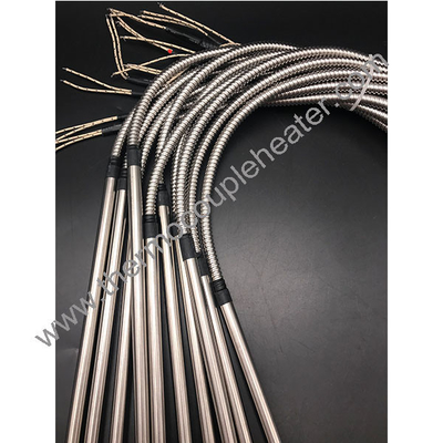 Kartridgeheizung aus Edelstahl mit Nickeldraht, überzogen mit einem flexiblen Metallhüllen