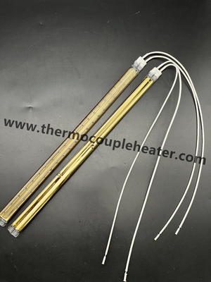 Halogenlampe Zwillingsrohr Goldreflektor Quarzrohr Infrarotheater