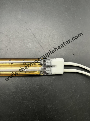 Halogenlampe Zwillingsrohr Goldreflektor Quarzrohr Infrarotheater