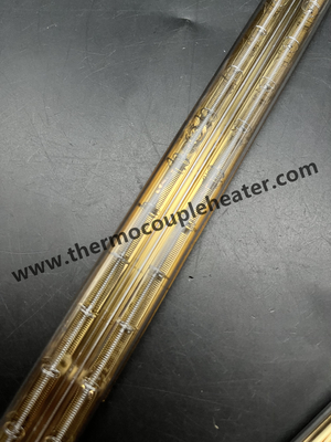 Halogenlampe Zwillingsrohr Goldreflektor Quarzrohr Infrarotheater