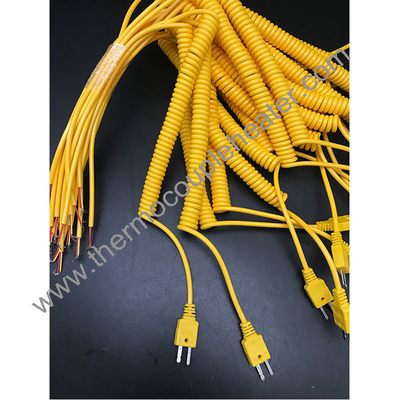 Füllgewickeltes, zurückziehbares Sensorkabel für Thermocouple, RTD und Thermistor