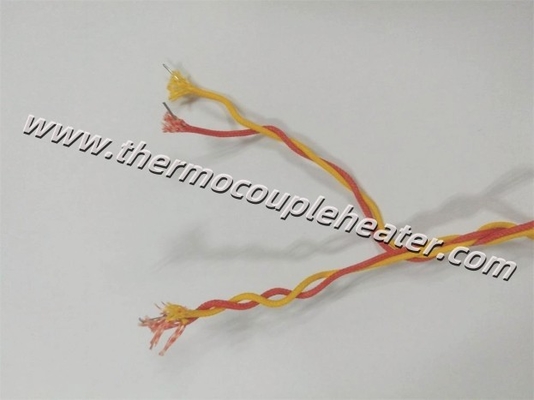 Thermoelementkabel Typ K verdrehtes Paar Rot und Gelb 0,71 mm