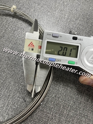 RTD Temperatursensor PT100 Sonde Durchmesser 2,0 mm X Länge 3 Meter
