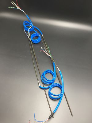 1000 MM Coil Heaters  Bule Fiberglass Silicon Sleeve J Type Thermocouple