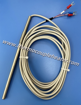 RTD Temperatursensor PT100 Sonde SS316 Umhüllung mit Silikonkabel