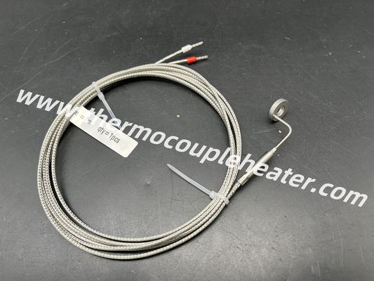 Anpassungsgeschütztes rechtwinkliges Panzerthermoelement mit Ringterminal Typ J