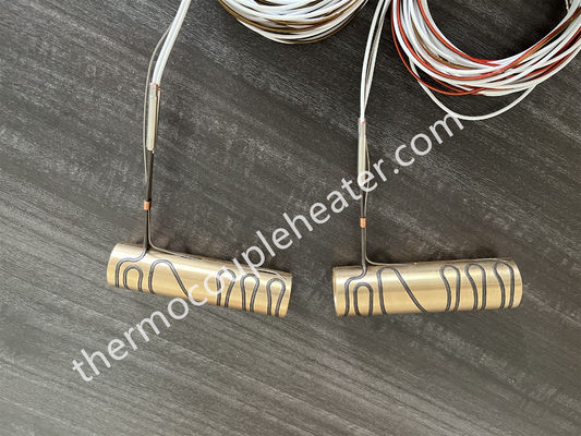 Elektrischer Thermowiderstand Heißkanalheizung Edelstahlspule mit Messingbuchse, biegbares Heizgerät