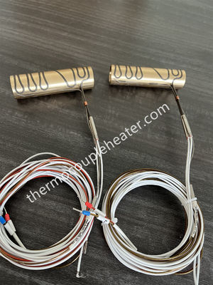 Elektrischer Thermowiderstand Heißkanalheizung Edelstahlspule mit Messingbuchse, biegbares Heizgerät