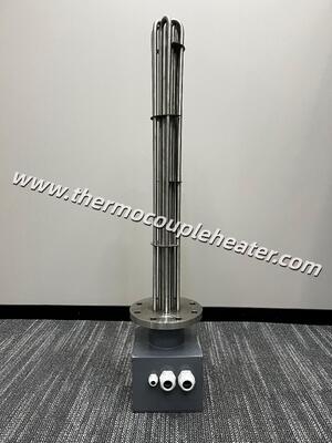 Flanschrohrheizung mit Verbindungskarton für die industrielle Tank- und Prozessheizung