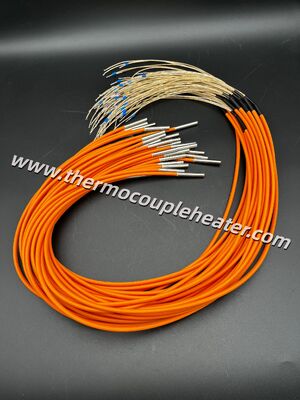 Smooth Insertion Cartridge Heater With Crimped Cable And Built-in Thermocouple