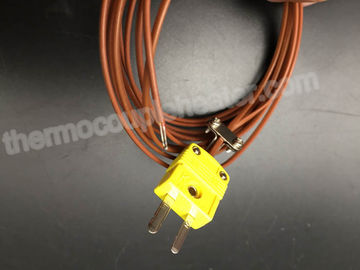 Schreiben Sie k-Thermoelement FTE mit Miniaturmann2 Pin-Verbindungsstück-PTFEkabel