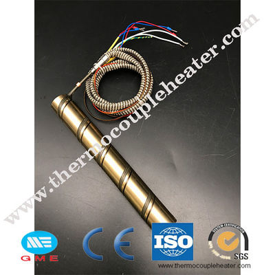 Heißer Läufer eingedrückte Messingspulen-Heizung 220v 230v 240v mit Thermoelement