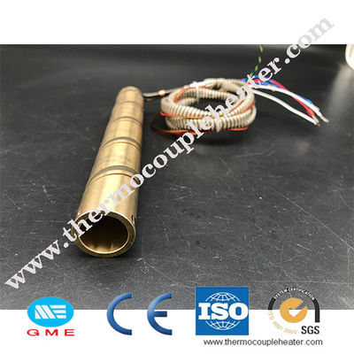 Heißer Läufer eingedrückte Messingspulen-Heizung 220v 230v 240v mit Thermoelement