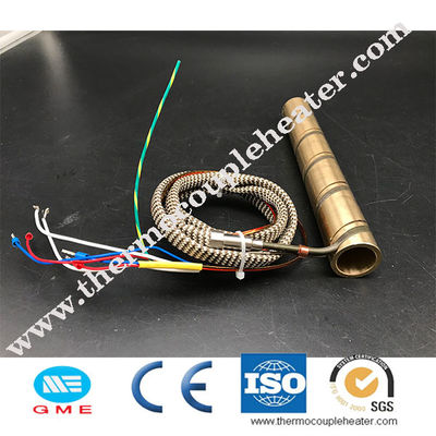Heißer Läufer eingedrückte Messingspulen-Heizung 220v 230v 240v mit Thermoelement
