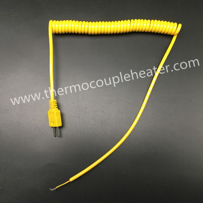 PTFEisolierung J K schreiben Mini Thermocouple Connector With 1.5m gelockte Führung