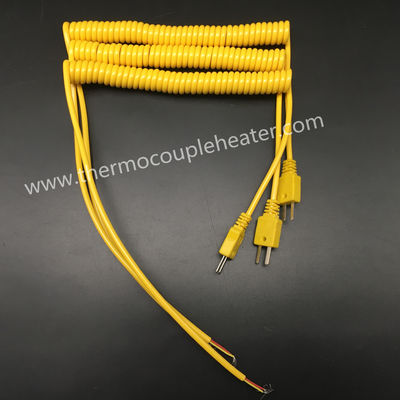 PTFEisolierung J K schreiben Mini Thermocouple Connector With 1.5m gelockte Führung
