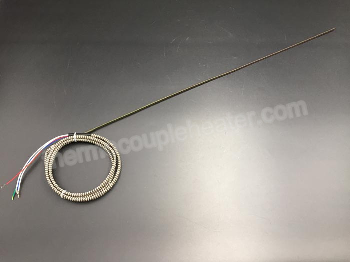Hot Runner Straight Enail Coil Heaters , Electric Tube Heaters With J Type Thermocouple