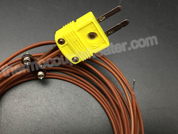 Schreiben Sie k-Thermoelement FTE mit Miniaturmann2 Pin-Verbindungsstück-PTFEkabel